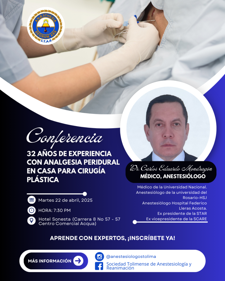 📢 ¡Atención anestesiólogos! 📢