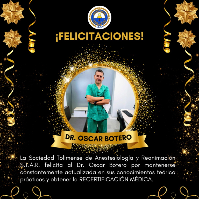 FELICITACIONES DR OSCAR BOTERO